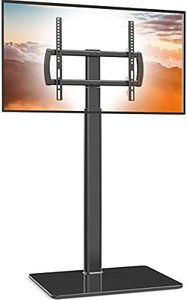 Universal TV Stand with Mount 80 Degree Swivel Height Adjustable Function for 27 to 65 inch LCD, LED OLED TVs,HT1002B