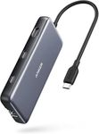 Anker 555 USB-C Docking Hub (8-in-1) PowerExpand Adapter, 100W Power Delivery, 4K 60Hz HDMI, 10Gbps USB-C & 2 USB-A Data Ports, Ethernet Port, MicroSD & SD Memory Card Reader, for MacBook Pro and More