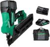 Metabo HPT 18V MultiVolt Cordless 30° Paper Tape Framing Nailer Kit, 3-1/2" Nailer with Power Tool 4.0Ah Lithium Ion Battery, Drives Clipped & Offset Round Head Nails, NR1890DCST