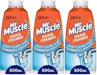 Mr Muscle Drain Foamer, Drain Cleaning Foam to Unblock & Eliminate Odour, 500 ml (Pack of 3)