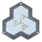 Bepuzzled |Hexagon Hanayama Metal Brainteaser Puzzle Mensa Rated Level 4, For Ages 12 And Up - Adult