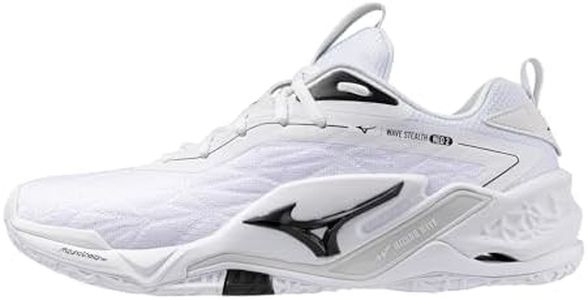 Mizuno Wave Stealth Neo 2 Unisex Volleyball Shoe, White/Black, 9.5 US Men