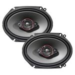 Pioneer Ts-800m, 6" x 8" 4-Way Coaxial Speakers, 350W Max Power / 80W Rms Per Speaker
