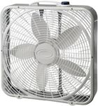 Lasko 20 Inch 3-Speed Energy Efficient Box Fan for Home, Bedroom, Office, Living Room, White, 3723
