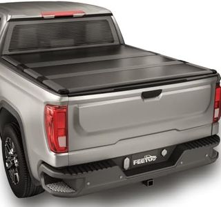 FeeTUO Tonneau Cover Truck Bed for 2019-2025 Chevy Silverado/GMC Sierra 1500 with 6.6ft 78.9in NO CarbonPro Bed Hard Tri Fold Style