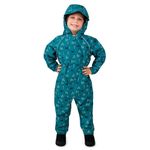 JAN & JUL Waterproof Fleece Lined Rain Suit, Snow Coveralls for Toddlers (Summer Camp, Size 2T)