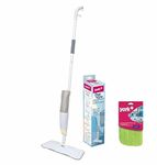 York Flat Spray Mop, 2 in 1, Liquid Dispenser and Movable Handle, Water efficient Cleaning High Absorbent Microfiber, for Wet & Dry Surface, Marble Flooring,Tiles Cleaning (Single Mop + 1 Refil)