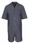 Champion Mens Polycotton Short Pyjama Lounge Wear Set Navy XXL