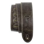 Perri's Leathers EM2-6697-XL Italian Garment Leather Guitar Strap (High-End Deluxe Soft Leather) 2" Wide & XL- Suitable for Most Guitars, Vintage