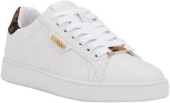 GUESS Women's Renzy Sneaker, White,