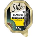 Sheba Classics Cat Food Tray with Chicken in Terrine 2x11x85g