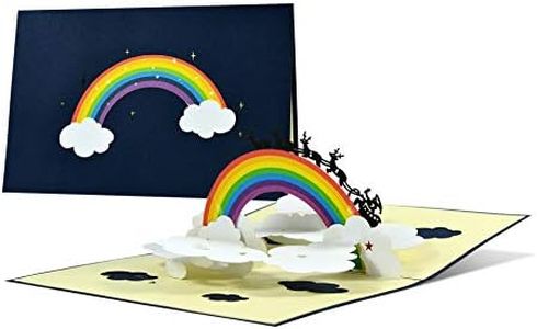 Biglietto di Natale con arcobaleno I speranza & gratitudine | Biglietto di auguri di Natale, Avvento | Carta 3D | pop-up fatto a mano W38