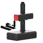 ComMarker B6 60W JPT Mopa Fiber Engraver with Rotary Axis, Auto Focus Screen, Portable Laser Engraver, Color Marking, 150mm x 150mm, Lightburn Compatible, Laser for Metal, Plastic, Jewelry