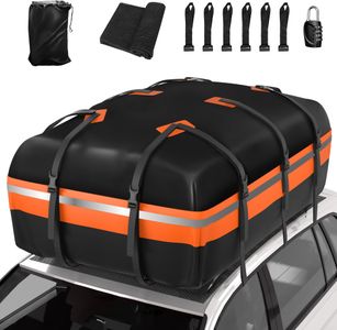 Signstek Car Roof Bag, 21 Cubic Feet Waterproof Cargo Carrier – Fits All Vehicles