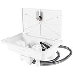 Leisure Coachworks RV Exterior Shower Box Kit Faucet Hose Camper Trailer Cowboy Shower White