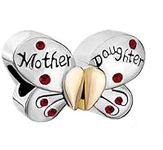 Silver Mother Daughter Beads Compat