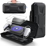 FYOUNG Carrying Case Accessories for PlayStation Portal, Full Protection Bundle with Tempered Glass Screen Protector, Protective Cover, Hard Shell Portable Travel Bag for PS5 Portal Remote Player