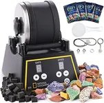 National Geographic Professional Rock Tumbler Kit- Rock Polisher for Kids and Adults, Complete Rock Tumbler Kit with Durable Tumbler, Rocks, Grit, and Our New GemFoam Polisher, A Great STEM Hobby