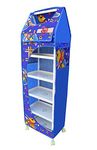 FLIPZON Printed 6 Layer (Dogy) Toy Box/Wardrobe (Make in India),Plastic, Blue