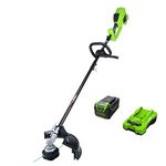 Greenworks 40V 14/16-inch Cordless String Trimmer (Attachment Capable), 4.0 Ah Battery and Charger Included STF456