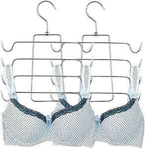 2 Pièces Cintre Robe, Cintre Camisole, Cintres Pliants, Pliable, pour Débardeurs, Camisoles, Soutien-Gorge, Maillot Bain (Gris)
