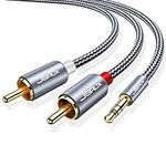 JSAUX RCA to 3.5mm Aux Cable, Headp