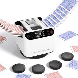 INNCNN Automatic Card Shuffler and Dealer for 1-2 Decks White