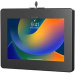 Locking Wall Mount – CTA Paragon Locking Wall Mount Premium Enclosure For iPad 10th Gen 10.9-inch - iPad 7th/8/9 Gen - iPad Air 4 - Galaxy Tab - Lenovo Tab 4 - Zebra Tablets & More - Black (PAD-PARAW)