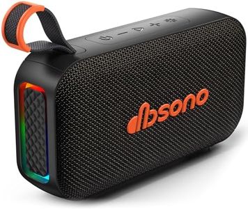 Portable Bluetooth Speaker Wireless: White Elephant Gifts Stocking Stuffers for Adults/Men/Teens, 30H Playtime, Powerful Bass, RGB Lightshow, IPX5 Water Resistant, Beach Vacation Essentials, Black