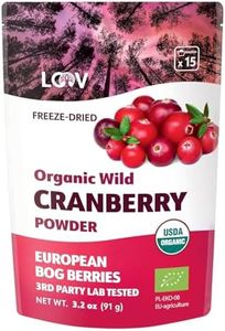 Wild Organic Freeze Dried Cranberry Powder, 3.2 Oz, 18-Day Supply, from Nordic Forests, Raw, No Added Sugar