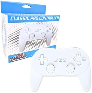 Old Skool Wii Classic Pro Controller for Wii and WiiU White