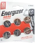 Energizer Lithium Batteries 2032-6 