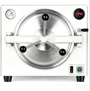 18L Steam Autoclave Sterilizer (No Drying Function) 110V Industrial Sterilizer Featuring Dual Temperature Control & Accurate Pressure Gauge