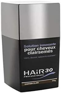 Hair30 Solution Innovante pour Cheveux Clairsemés, Chatain Clair, 25 g