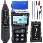 NOYAFA NF-8209 Network Cable Tester ethernet Tester with PoE NCV Multi-Function line Tracker LAN CAT5 CAT6 Tracker LCD Display Measure Length Wiremap Tester
