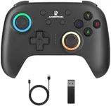 RG P01 Wireless Gaming Controller RG P01 Controllers Gamepad for PC Plug and Play Gaming Gamepad with Hall Effect/Triggers Joystick rg p01 Game Controller Switch/PC/Steam/Android/IOS(Black)