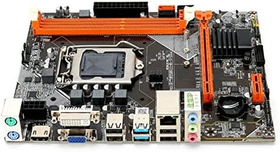 Hopcd Placa Base de Escritorio,Placa Base de Computadora M-ATX,Interfaz de CPU de 1155Pines,Puertos USB 3.0 Duales,Placa Base SATA3.0 B75 M.2,Compatible con Salida Dual VGA+HDMI+DVI/Modo NVME+NGFF