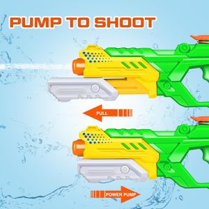 Quanquer Kids Water Pistols 3-Pack – 600ml Long Range Pump Soaker Toy