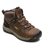 Men's Keen, Flint II Mid Work Boot, Cascade Brown/Golden Rod, 10 Wide