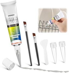 Avenuebool 1.7oz Dishwasher Rack Repair Coating, Grey Dishwasher Vinyl Rack Rust Touch Up Paint Kit, Insulation and Waterproof, High and Low Temperature Resistant