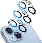 Giftorld [3 Pack Camera Lens Protector for iPhone 14/14 Plus,9H Tempered Glass,Anti-Scratch,Case Friendly,Night Circle,No-Bubble HD Clarity,Full Cover