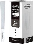 Futurola Unrefined Pre-rolled Cones 1 ¼ (Classic White, Pack of 900, 84mm Cone, 26mm Filter) - Made of Ultra Thin French Cones Rolling Paper - Futurola Tip Included