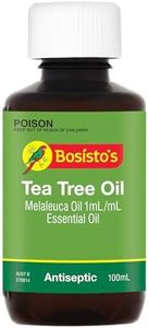 Bosisto's Tea Tree Oil 100mL | Natural Melaleuca Oil, Essential Oils, Natural Anitseptic, Natural Antibacterial, Deodoriser, Treats and Prevents Infection for Acne, Abrasions, Insect Bites, Natural Foot Care, Australian Owned