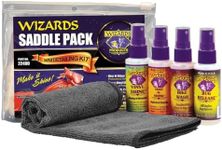 Wizards Motorcycle Mini Detailing Kit - Saddle Pack of 5-Piece Auto Cleaning Supplies