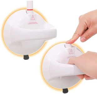 2PCS Grab Rails for Bathroom,Shower Handles for Ederly Suction with Color Indicator,Vacuum Suction Grab Bar for Shower,Bathroom Aids&Safety Bathroom Hand Rail for Ederly Handicap.