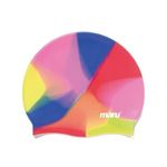 MARU Swimming Hat, 100% Silicone Swim Cap, Unisex Adult Swimming Cap, Lightweight Swimming Caps for Men and Women, Comfortable and Durable Swim Hats Designed in the UK (Rainbow, One Size)