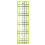 Arteza Quilting Ruler, Laser Cut Acrylic Quilters' Ruler with Patented Double Coloured Grid Lines for Easy Precision Cutting, 6.5" Wide x 24" Long for Quilting, Sewing & Crafts, Black & Lime Green