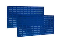Triton Products LVP-2 LocBin Louvered Panel, 24" x 48", 18 Gauge Steel, Blue