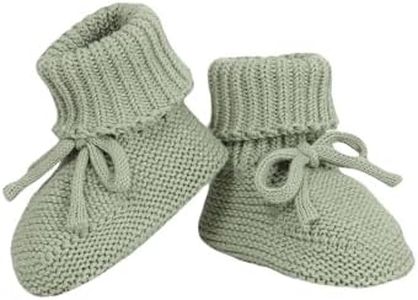 Hadetoto Baby Booties Newborn First Walkers Cozy Shoes Warm Knit Soft Booties for Toddler Infant Boy Girl