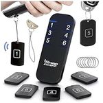 Key Finder Tag Trackers & Retriever - Beeper Locators to Find TV Remote Control Fast- Quick Finder Keychain Tracker Tags - Tracking Items, Keys, Purse, Wallet, Pets to Locate Them Quickly